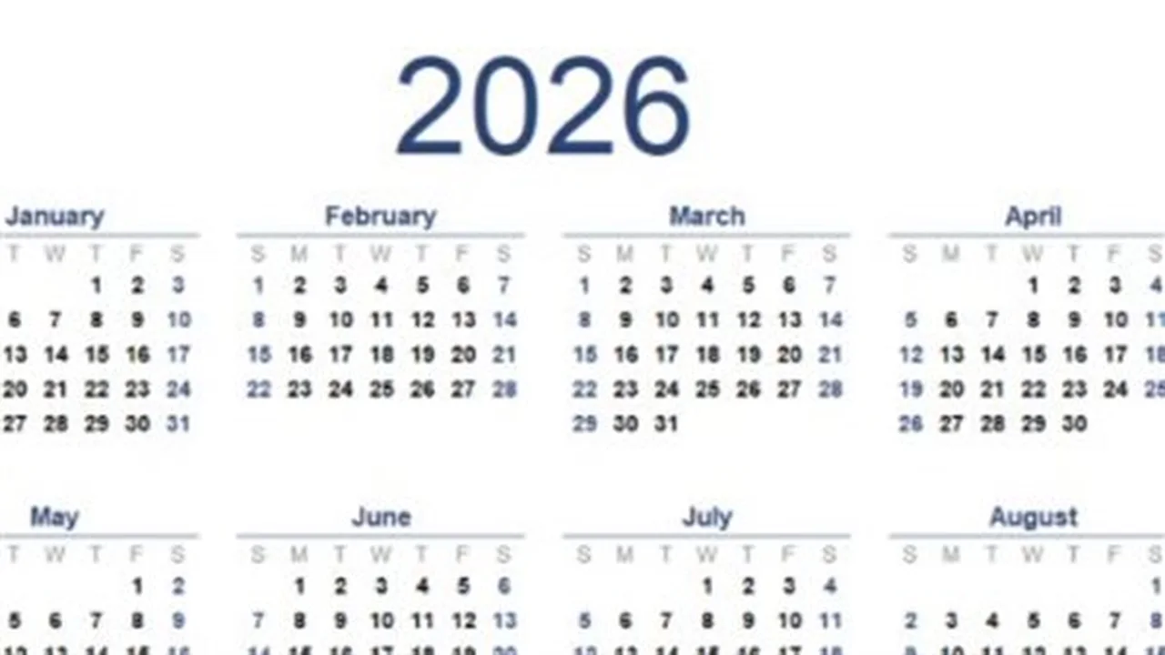 جدول العطلات.. تفاصيل العطلات الرسمية المرتقبة للموظفين خلال عام 2026